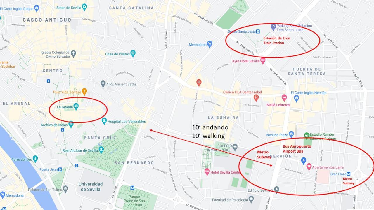 塞维利亚Larra Nervion Subway Tranvia公寓 外观 照片